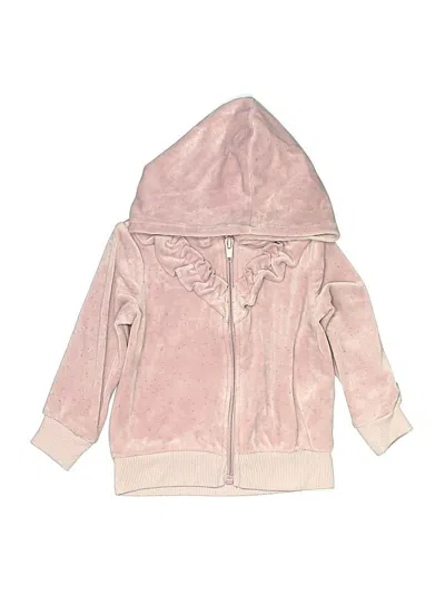Pre-owned Btween Babies' Zip Up Hoodie In Pink
