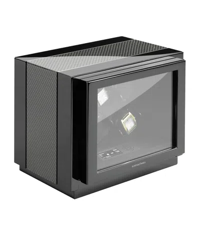Buben & Zörweg Carbon Vantage 4 Watch Winder In Black