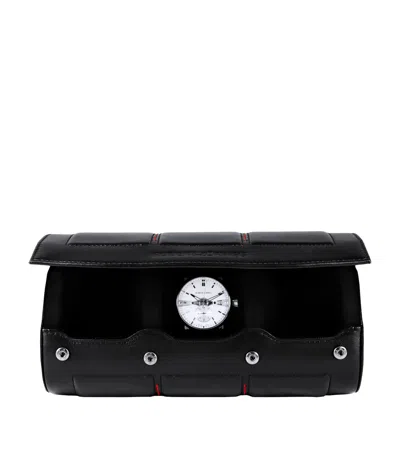 Buben & Zörweg Leather Nitro 3 Watch Case In Black