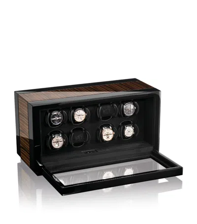 Buben & Zörweg Vantage 8 Macassar Watch Winder In Black