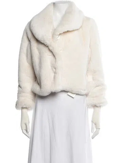 Pre-owned Bubish Faux Fur Jacket In Neutral