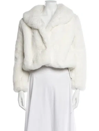 Pre-owned Bubish Faux Fur Jacket In Neutrals