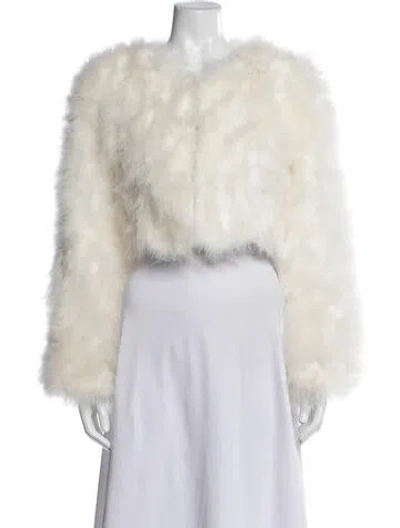 Pre-owned Bubish Faux Fur Jacket In Neutrals