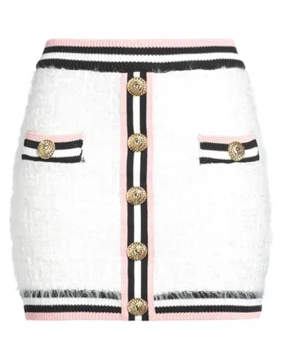 Buby.s Buby. S Woman Mini Skirt White Size M Viscose, Nylon