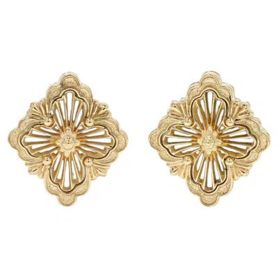 Pre-owned Buccellati 18 Karat Gold Earrings Opera Tulle - Mother Of Pearl In Multi