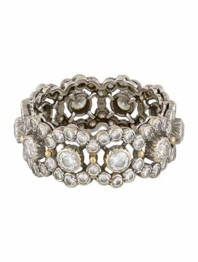 Pre-owned Buccellati 18k 1.90ctw Diamond Band In Multi