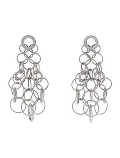 Pre-owned Buccellati 18k 3.44ctw Diamond Hawaii Chandelier Earrings In Multi