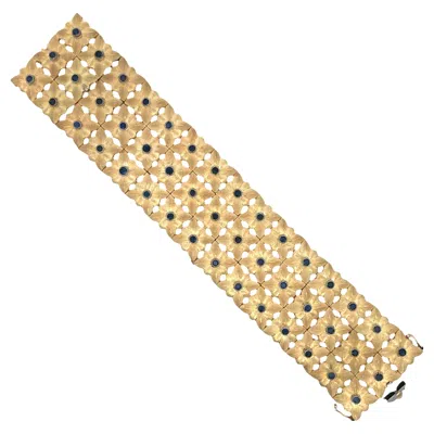 Pre-owned Buccellati , 18k Gold Sapphire Bracelet In Blue
