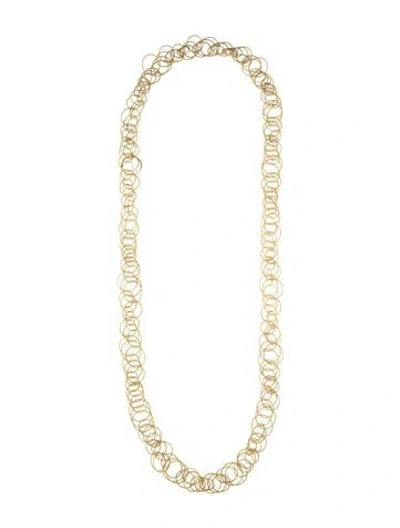 Pre-owned Buccellati 18k Hawaii Long Chain Necklace, 39.5" In Multicolor