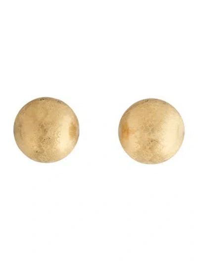 Pre-owned Buccellati 18k Satin Ball Earclip Earrings In Multicolor
