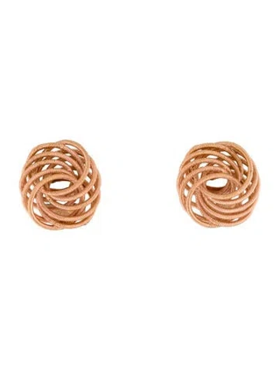 Pre-owned Buccellati 18k Spiral Clip-on Earrings In Multi