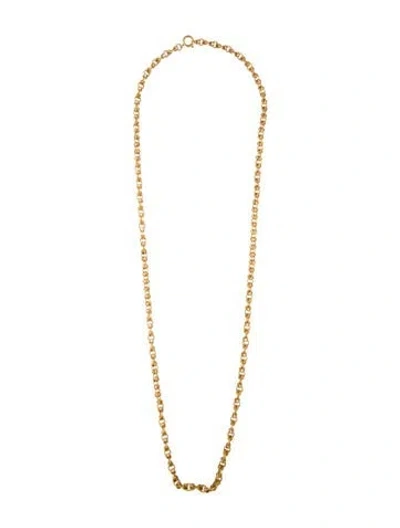Pre-owned Buccellati 18k Twist Link Chain Necklace, 32" In Multi