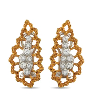 Buccellati 18k Yellow Gold 0.60ct Diamond Clip-on Earrings Bu22-011326