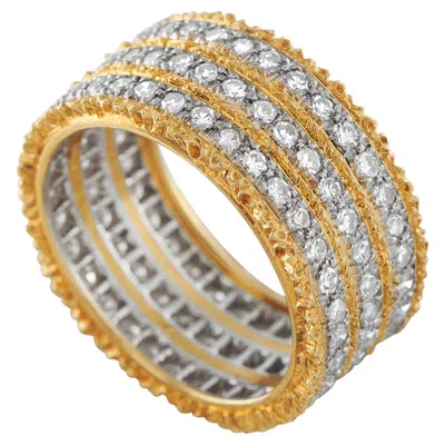 Pre-owned Buccellati 18k Yellow Gold 1.65ct Diamond Ring