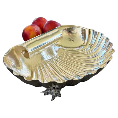 Pre-owned Buccellati An Italian Silver Shell Form Centerpiece By , 20th Century In Sand