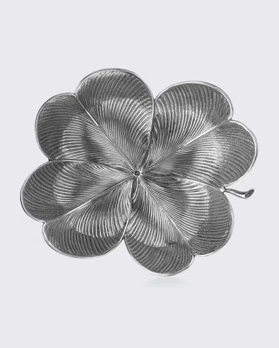 Buccellati Clover Leaf Decorative Accent In Gray