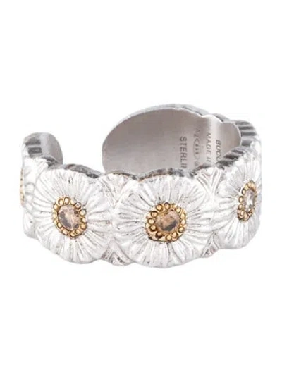 Pre-owned Buccellati Diamond Blossoms Eternelle Band In Multicolor
