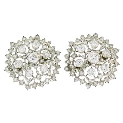 Pre-owned Buccellati Diamond White Gold Earrings