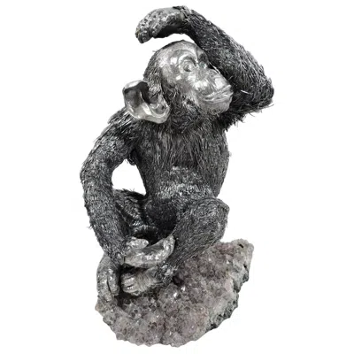 Pre-owned Buccellati Italian Silver Chimpanzee Figure
