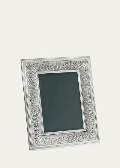 Buccellati Linenfold 5" X 7" Photo Frame In Gray