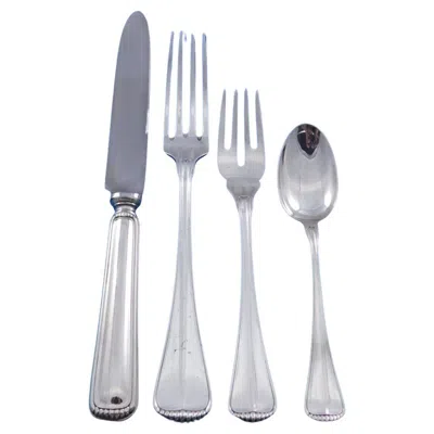 Pre-owned Buccellati Milano By  Italy Silver Flatware Set Service 33 Pcs Dinner