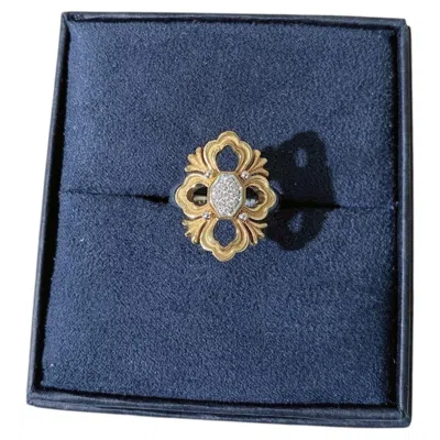 Pre-owned Buccellati Opera Gold Series Ring Size 51 In Multi