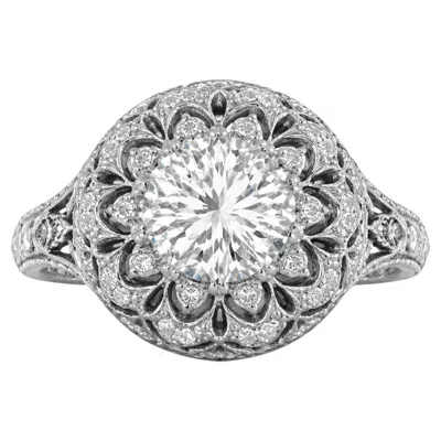 Pre-owned Buccellati Platinum 2 Carat Diamond Ring In Multi