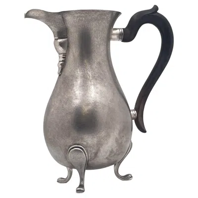 Pre-owned Buccellati Rare  Sterling Silver Bar Pitcher With Satin Finish