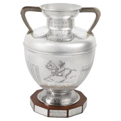Pre-owned Buccellati Rare One-of-a-kind  Sterling Silver Polo Trophy For Boca Raton Polo
