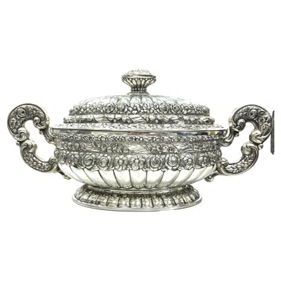 Pre-owned Buccellati Silver Double Handle Bowl In Multi