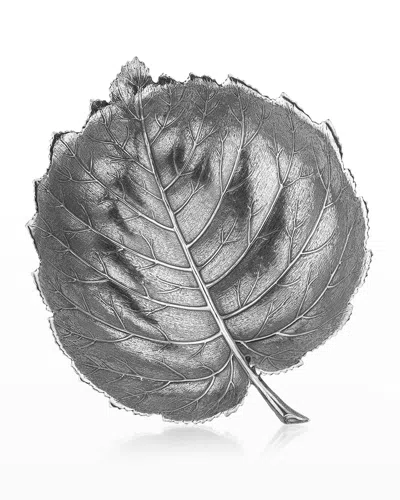 Buccellati Small Hazelnut Leaf Decorative Accent In Grey