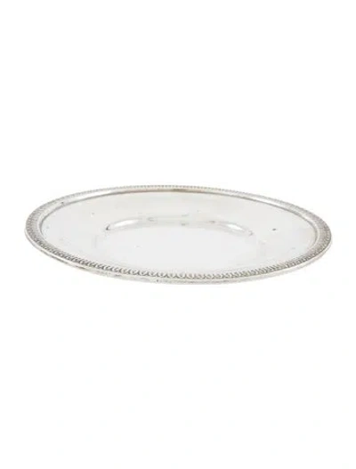 Pre-owned Buccellati Sterling Caviar Presentation Dish In Silver