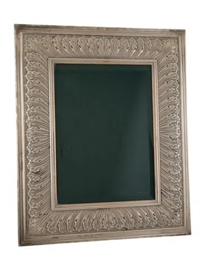 Pre-owned Buccellati Sterling Silver Linenfold Frame In Metallic/silver