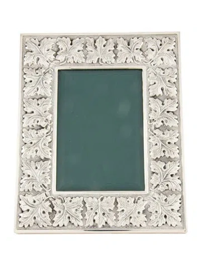 Pre-owned Buccellati Sterling Vine Leaves Picture Frame In Silver
