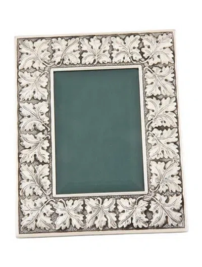 Pre-owned Buccellati Sterling Vine Leaves Picture Frame In Silver