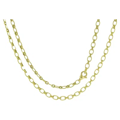 Pre-owned Buccellati Textured Oval Link Chain Necklace In Multi