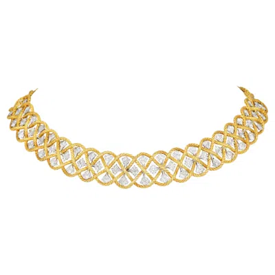 Pre-owned Buccellati �toil�e 18k Gold Lily Link High Jewelry Necklace In Multiple