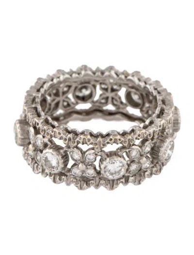 Pre-owned Buccellati Vintage 18k Diamond Band In Multi