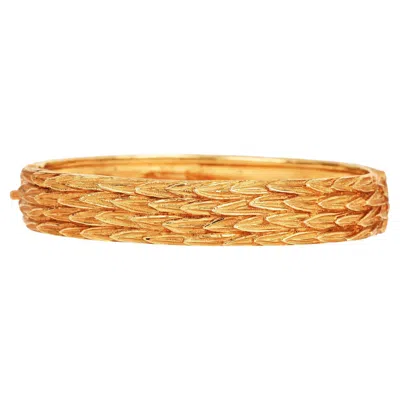 Pre-owned Buccellati Vintage 18k Yellow Gold Bangle Bracelet