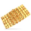 BUCCELLATI VINTAGE 18K YELLOW GOLD FIVE-ROW TILE BRACELET BU03-021524