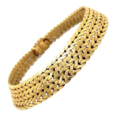 Pre-owned Buccellati Vintage  18 Karat Yellow Gold Bracelet Circa 1970