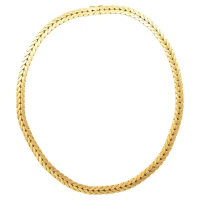 Pre-owned Buccellati Vintage  18 Karat Yellow Gold Collar Necklace Circa 1960