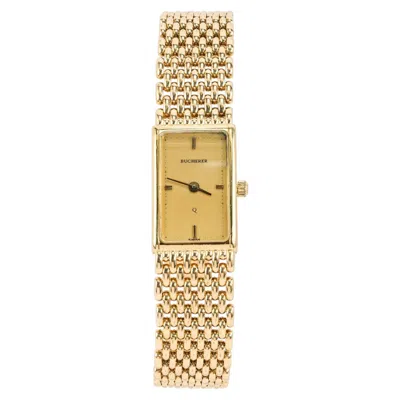 Pre-owned Bucherer 18k Yellow Gold Ladies Wristwatch