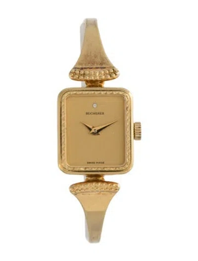 Pre-owned Bucherer Classic Watch, 18mm In Multicolor