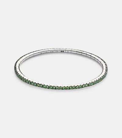 Bucherer Fine Jewellery 18kt White Gold Bracelet With Tsavorites