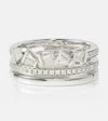 Bucherer Fine Jewellery 18kt White Gold Ring With Diamonds In Gold