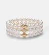 Bucherer Fine Jewellery Armband Grace Aus Perlen Mit 18kt Gelbgold Und Diamanten In Weiss