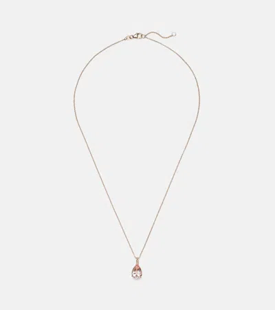 Bucherer Fine Jewellery Blush 18ct Rose Gold Pendant Necklace With Morganite And Diamonds