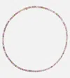 Bucherer Fine Jewellery Essentials Rivière 18kt Rose Gold Necklace With Sapphires In Multicoloured