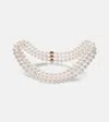 Bucherer Fine Jewellery Grace 18kt Gold Necklace With Pearls In White